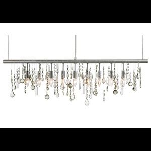 Z Gallerie crystal linear chandelier